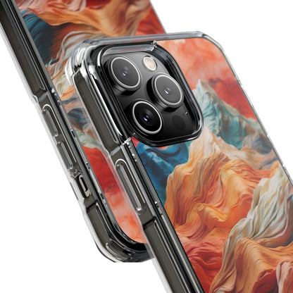 Fabric Peaks Cream iPhone 14 Pro Max Case - Impact