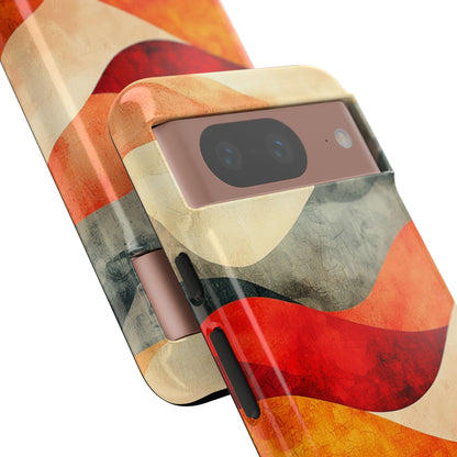 Cracked Wave Sunset Google Pixel 8 Case - Tough