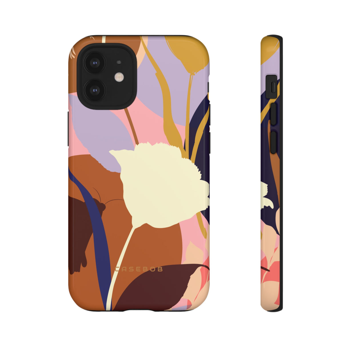 Summer Flower Silhouette iPhone case (Protective) - Protective Phone Case