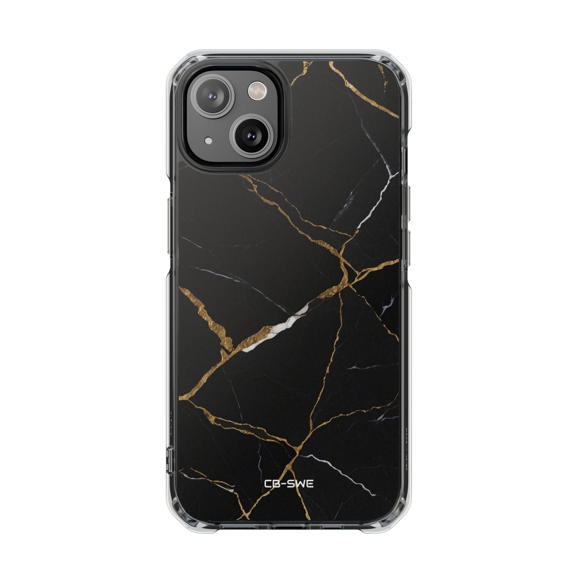 Golden Veins Emerge iPhone Case - Impact