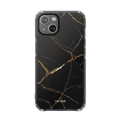 Golden Veins Emerge iPhone Case - Impact