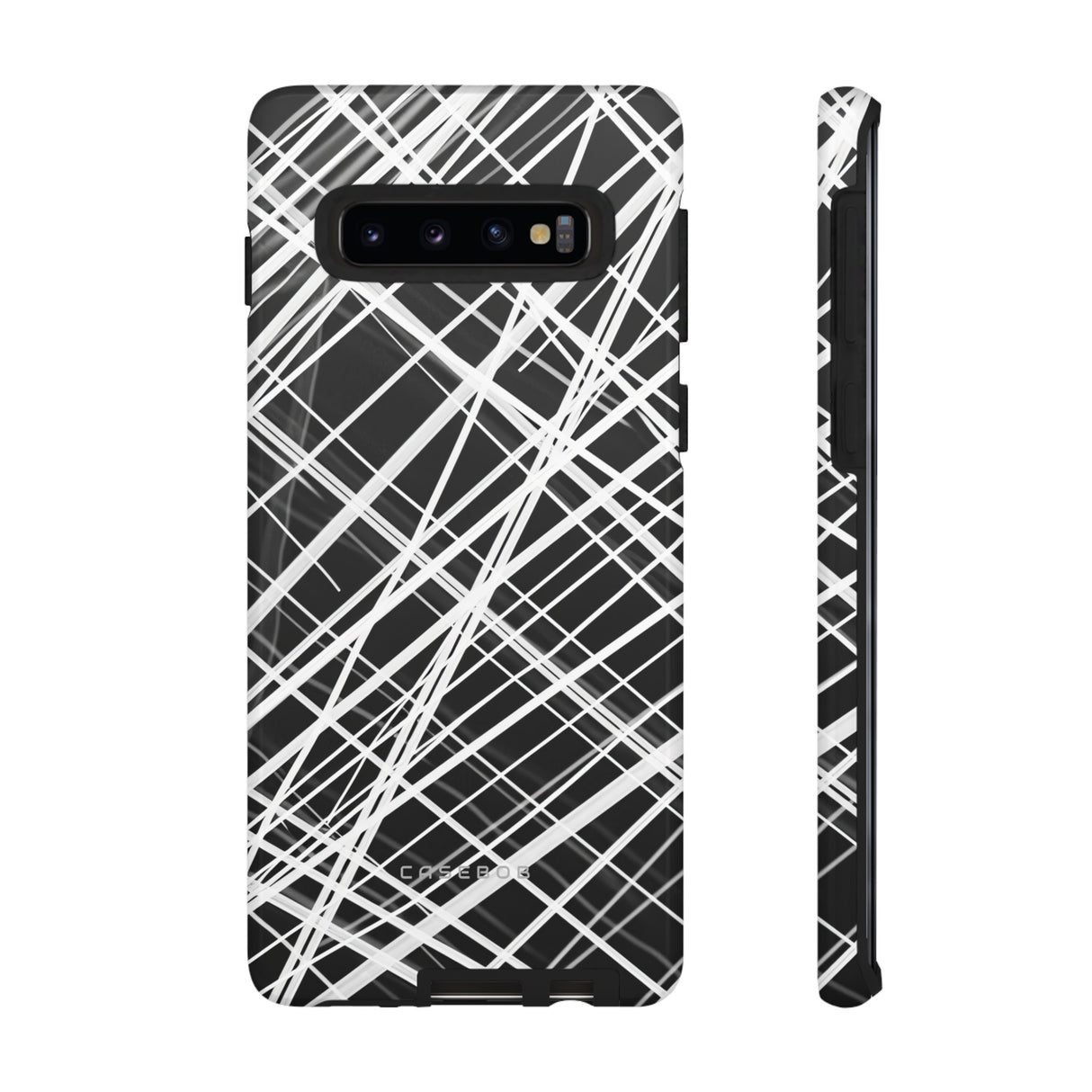 White Line Elegance - Protective Phone Case