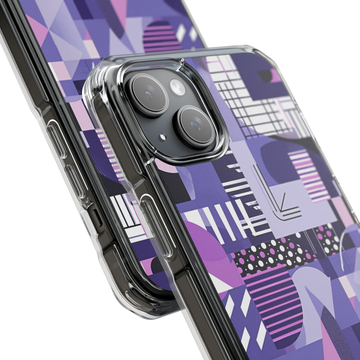 Ultra Violet Design | Handyhülle für iPhone (Clear Impact Case – magnetisch)