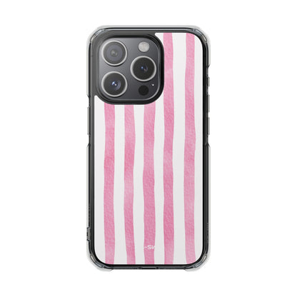 Pink Watercolor Stripes iPhone Case - Impact