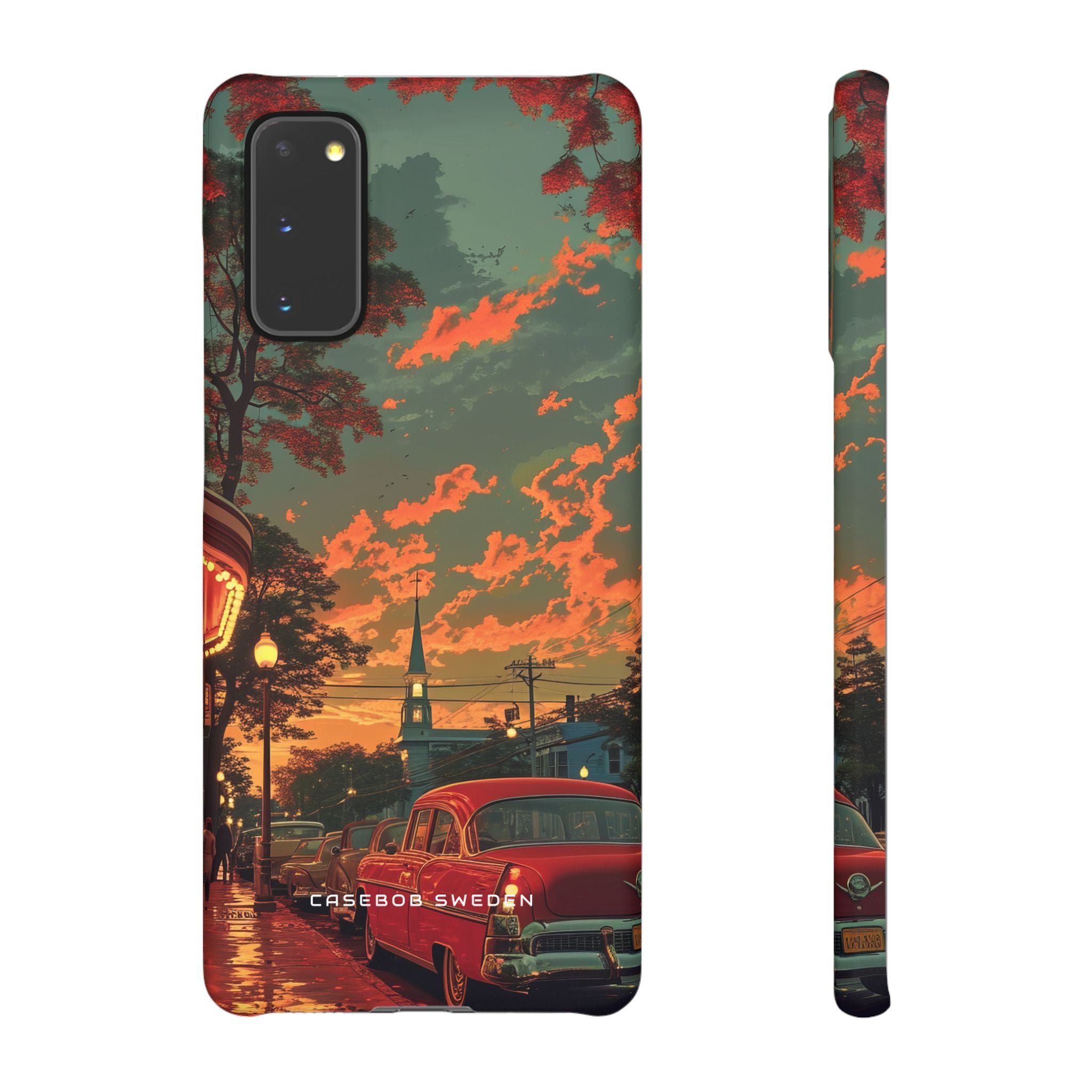 Mid-Century Nostalgia Streetscape Samsung S20 - Slim Phone Case