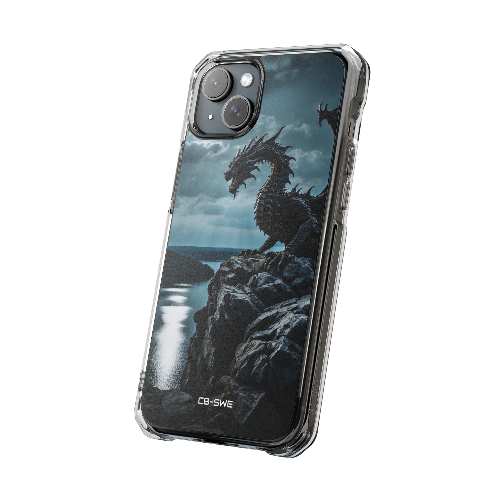 Dragon Soars Moonlight iPhone Case - Impact