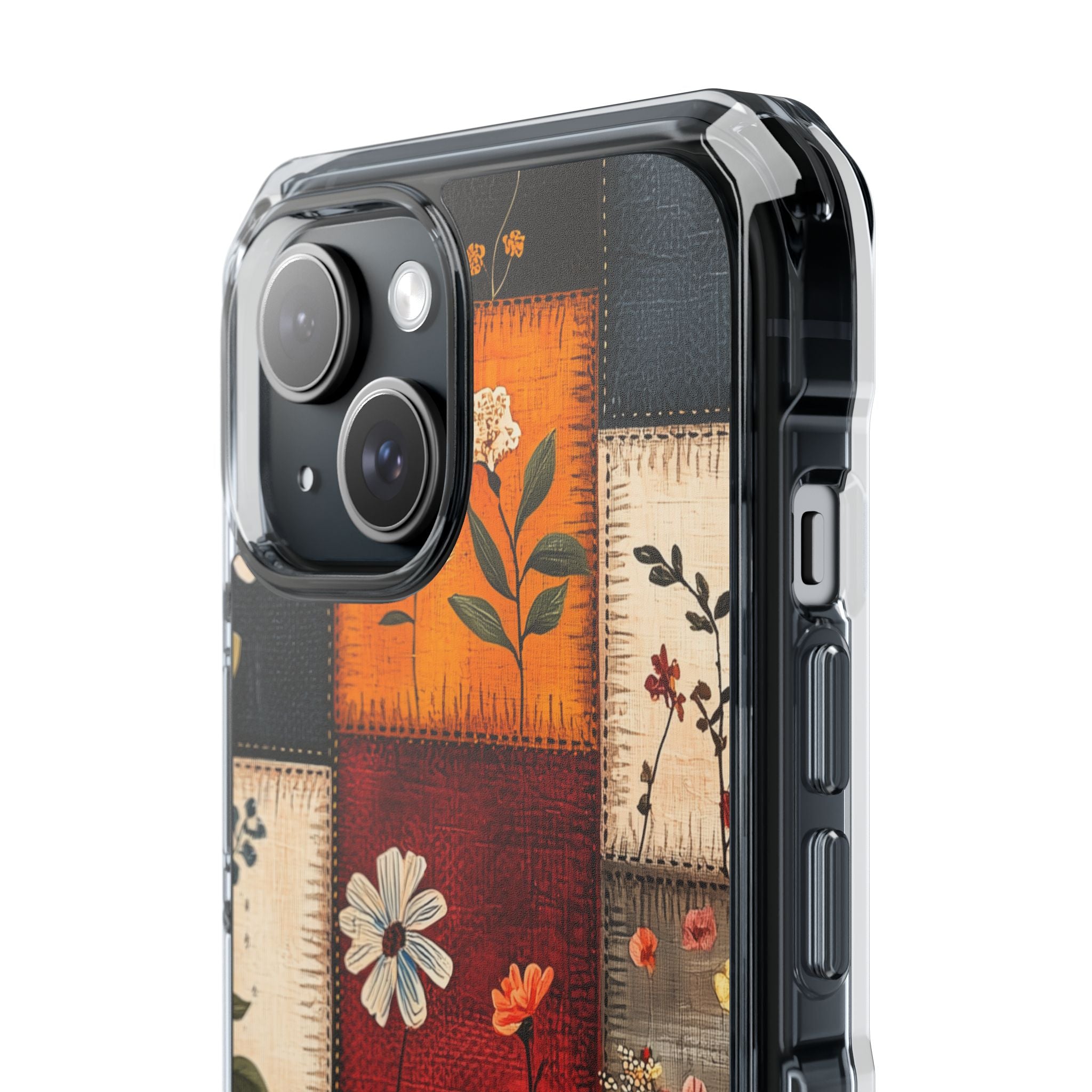 Patchwork Blossoms iPhone 15 Case - Impact