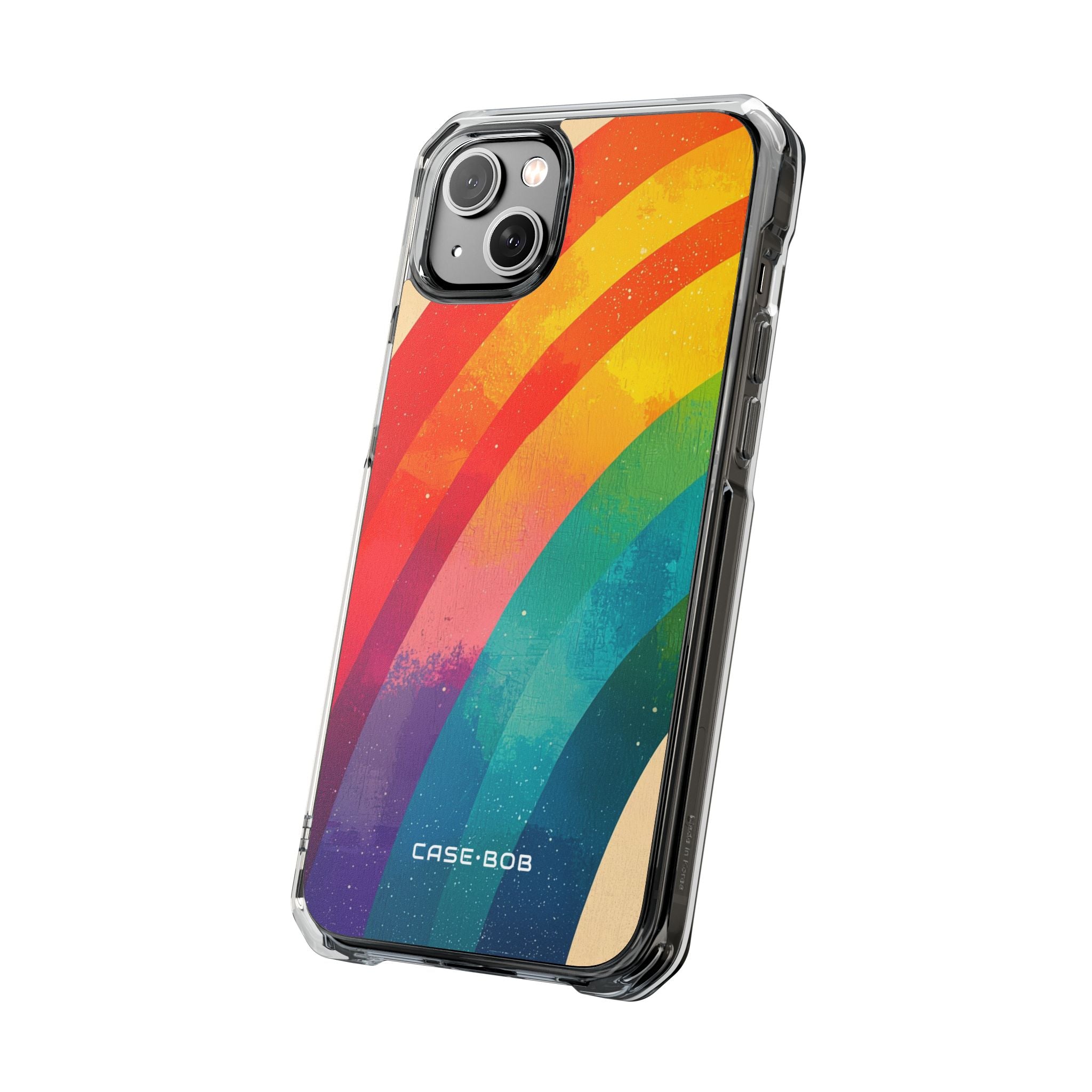 Textured Rainbow Arc iPhone 14 Plus Case - Impact