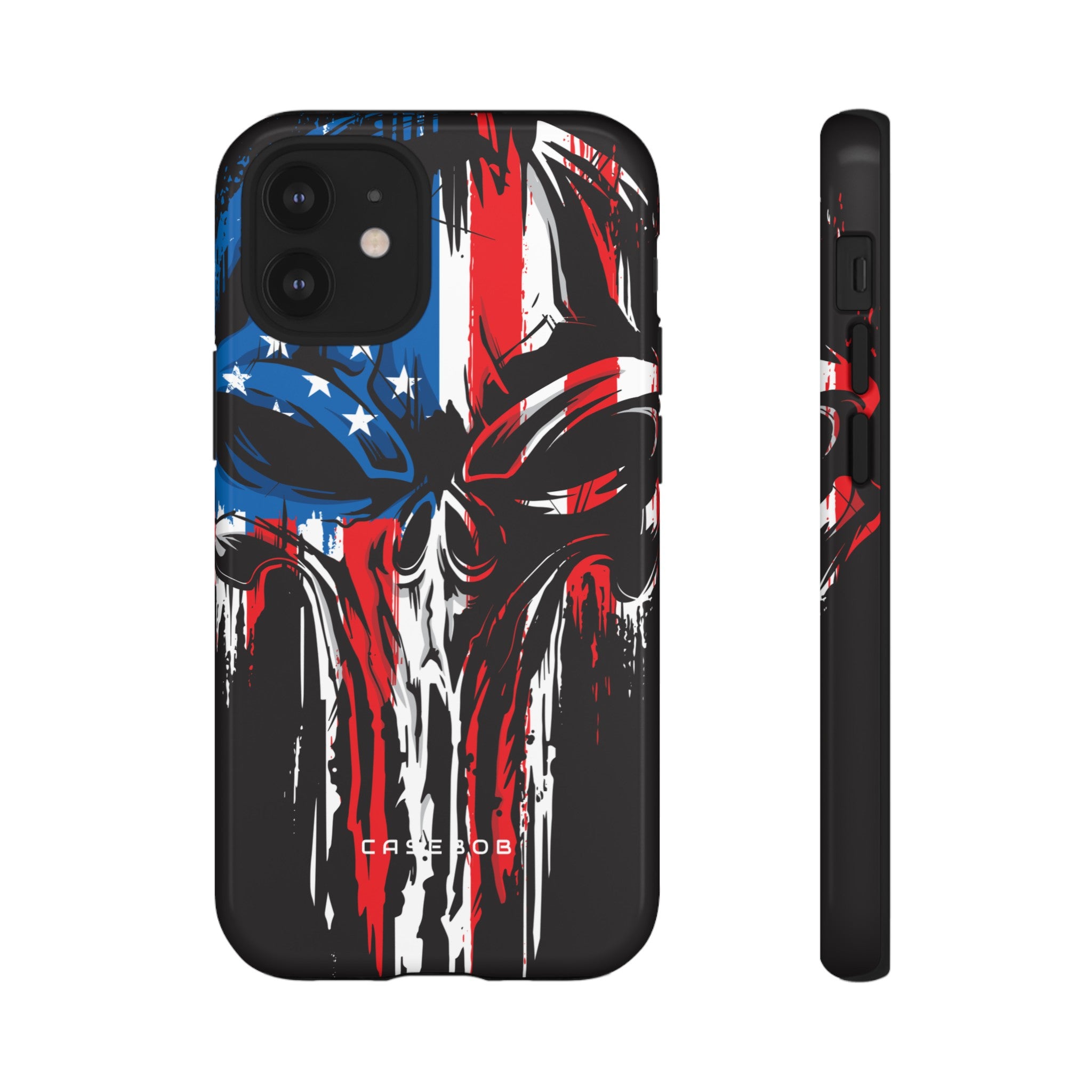 Military Grunge Skull Patriotic - Protective Phone Case