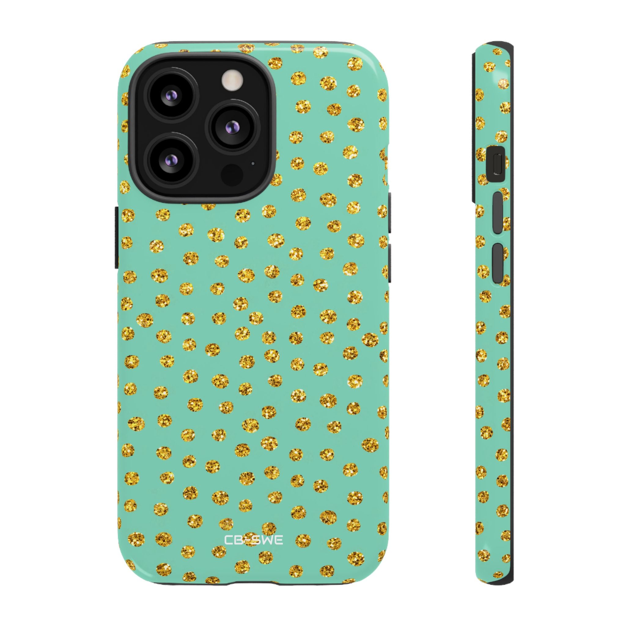 Golden Dots Dance - iPhone Case