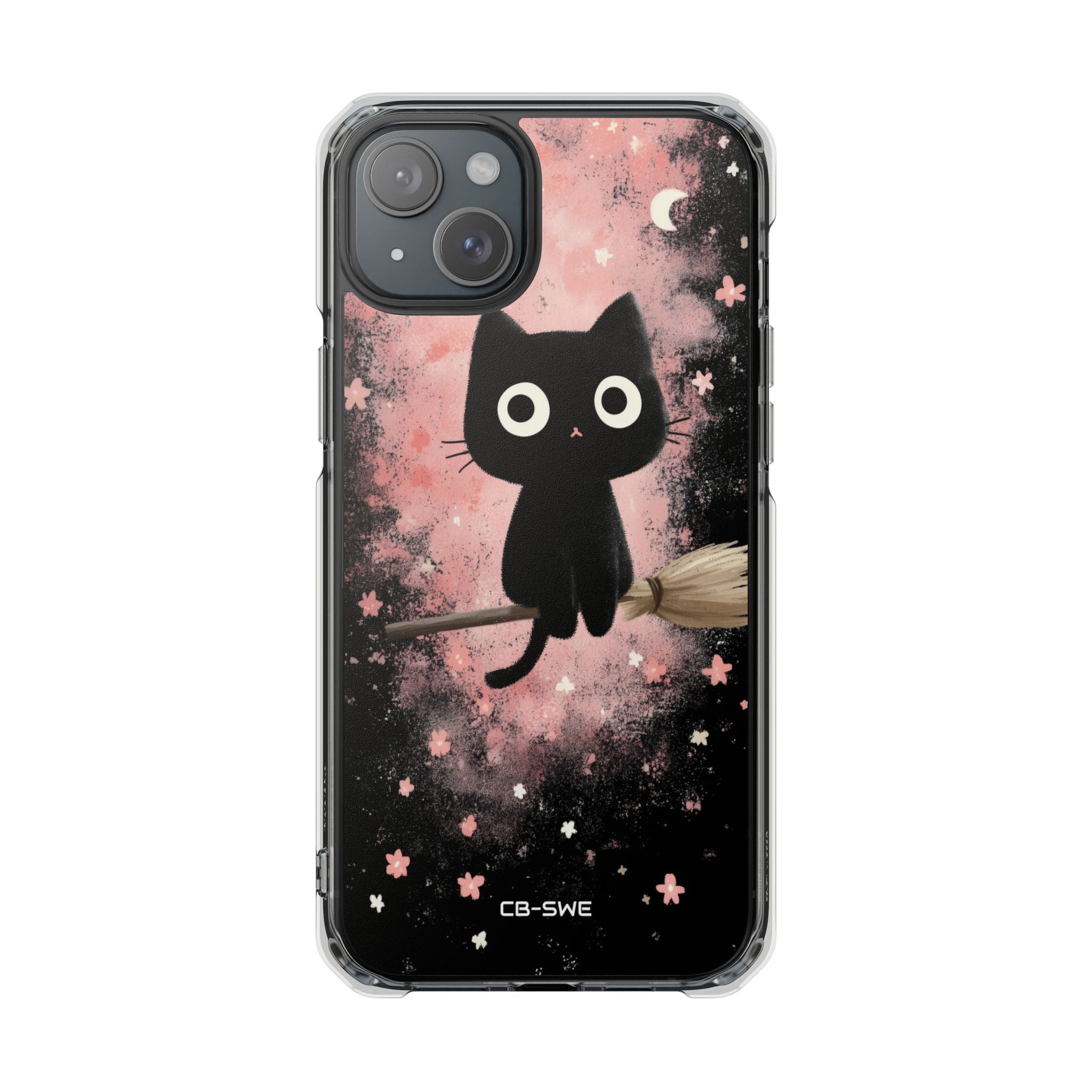 Whimsical Cat Soars iPhone Case - Impact