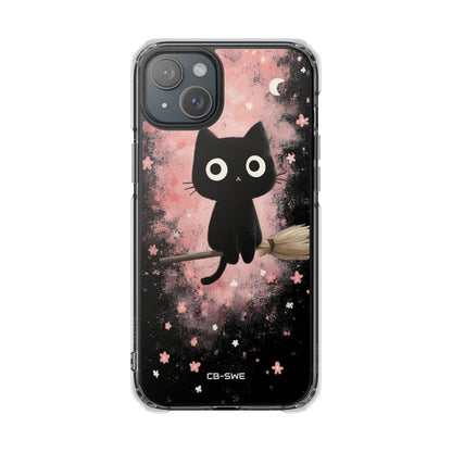 Whimsical Cat Soars iPhone Case - Impact