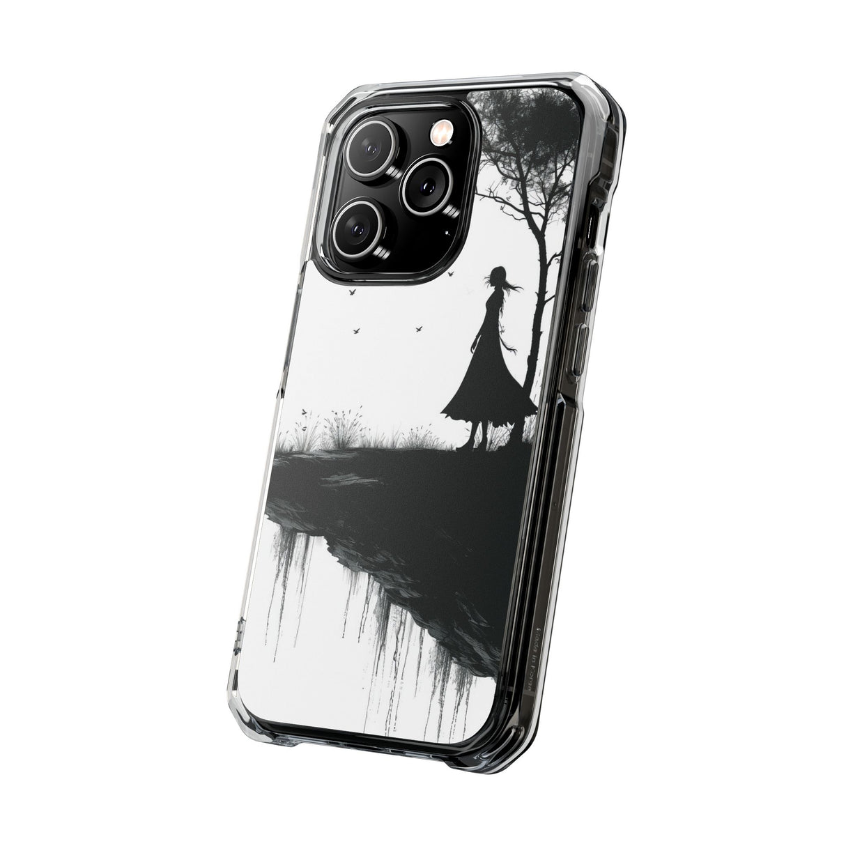 Solitary Serenity - Phone Case for iPhone (Clear Impact - Magnetic)