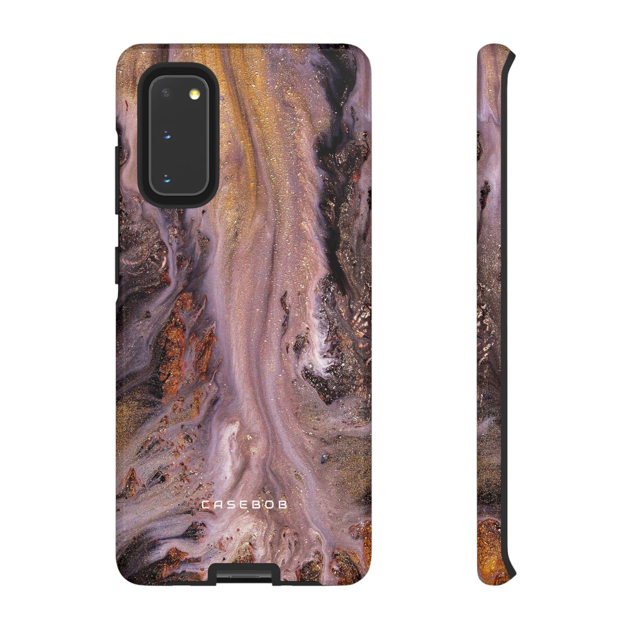 Pink Marble Ink Art - Protective Phone Case