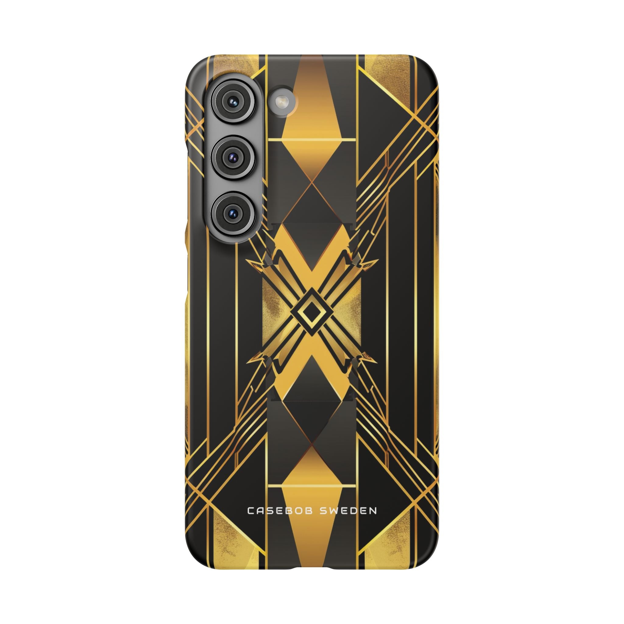 Golden Geometric Elegance Samsung S23 - Slim Phone Case