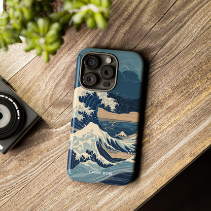 Cresting Blue Wave iPhone 15 Pro Case - Tough