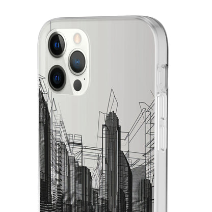 Urban Wireframe | Flexible Phone Case for iPhone