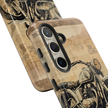Vintage Motorcycle Collage - Samsung Case
