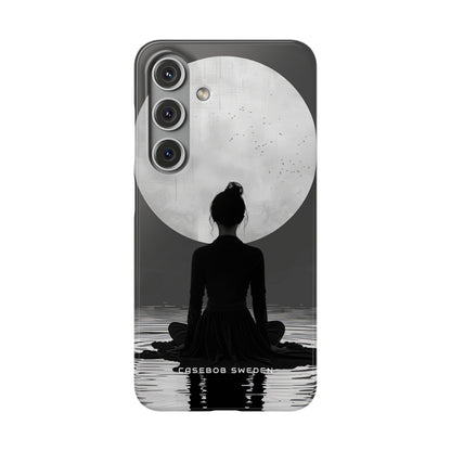 Zen Serenity Moon Reflection Samsung S24 - Slim Phone Case