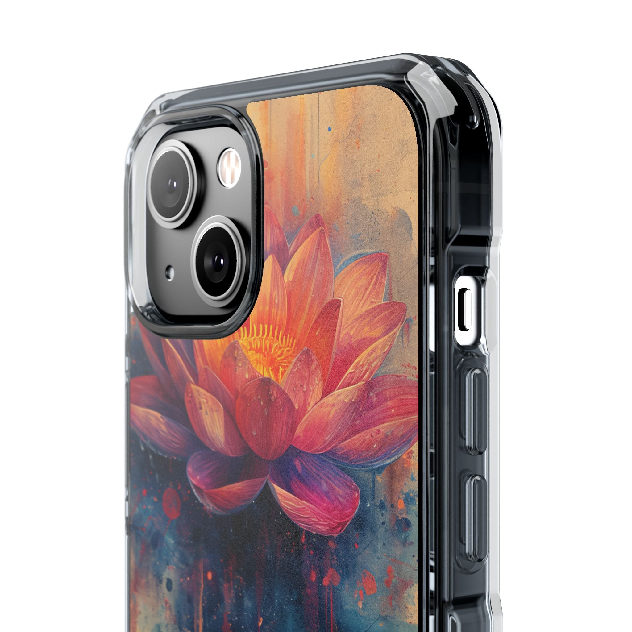 Lotus Blossom Art - Clear Impact iPhone 14 Phone Case