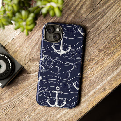 Gradient Anchorflow Waves iPhone 15 - Tough Phone Case