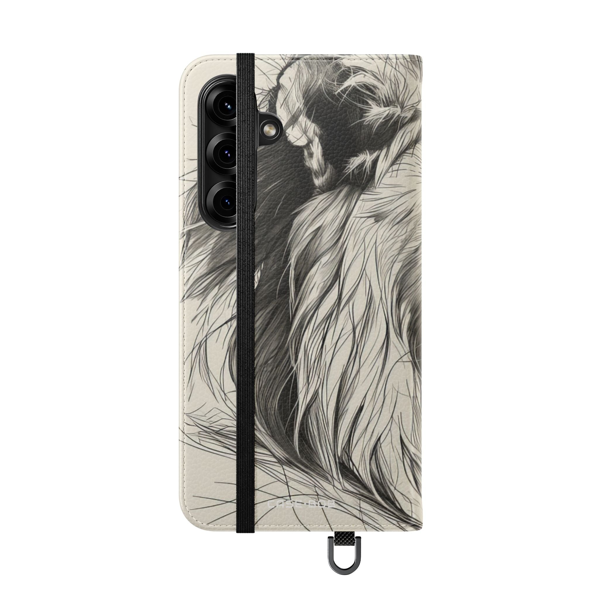 Lion Whisper Gray - Samsung S25+ Case - Wallet