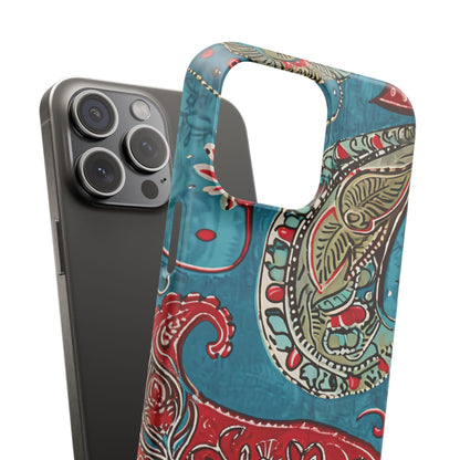 Vintage Paisley Elegance iPhone 15 - Schlanke Handyhülle