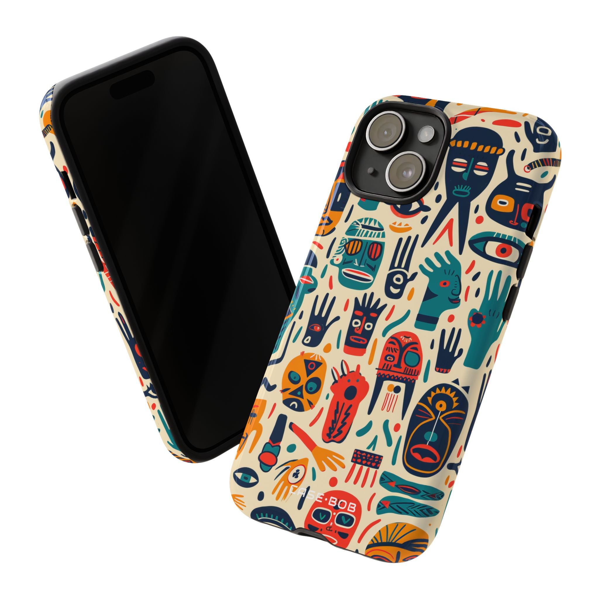 Vivid Faces iPhone 15 Case - Tough