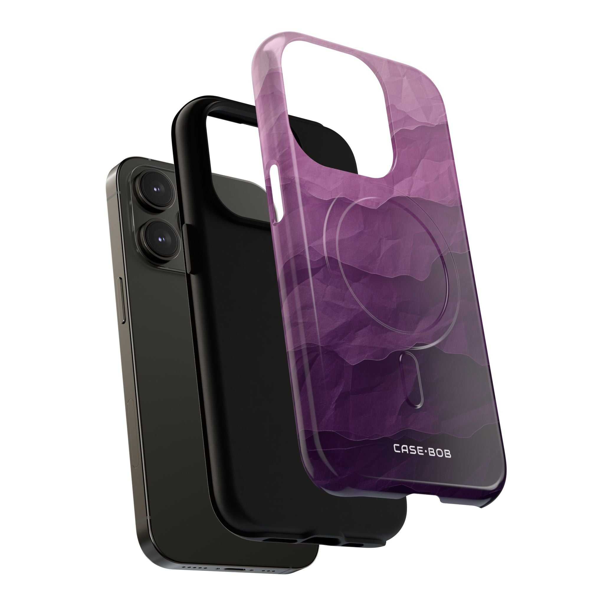 Purple Wave Layers iPhone 14 Pro Case - Tough+