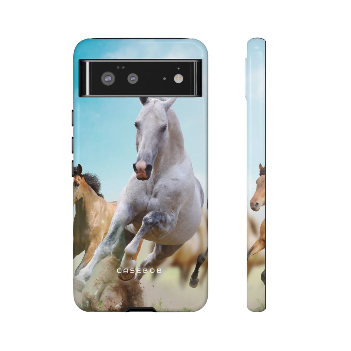 Blue Sky Horses - Protective Phone Case