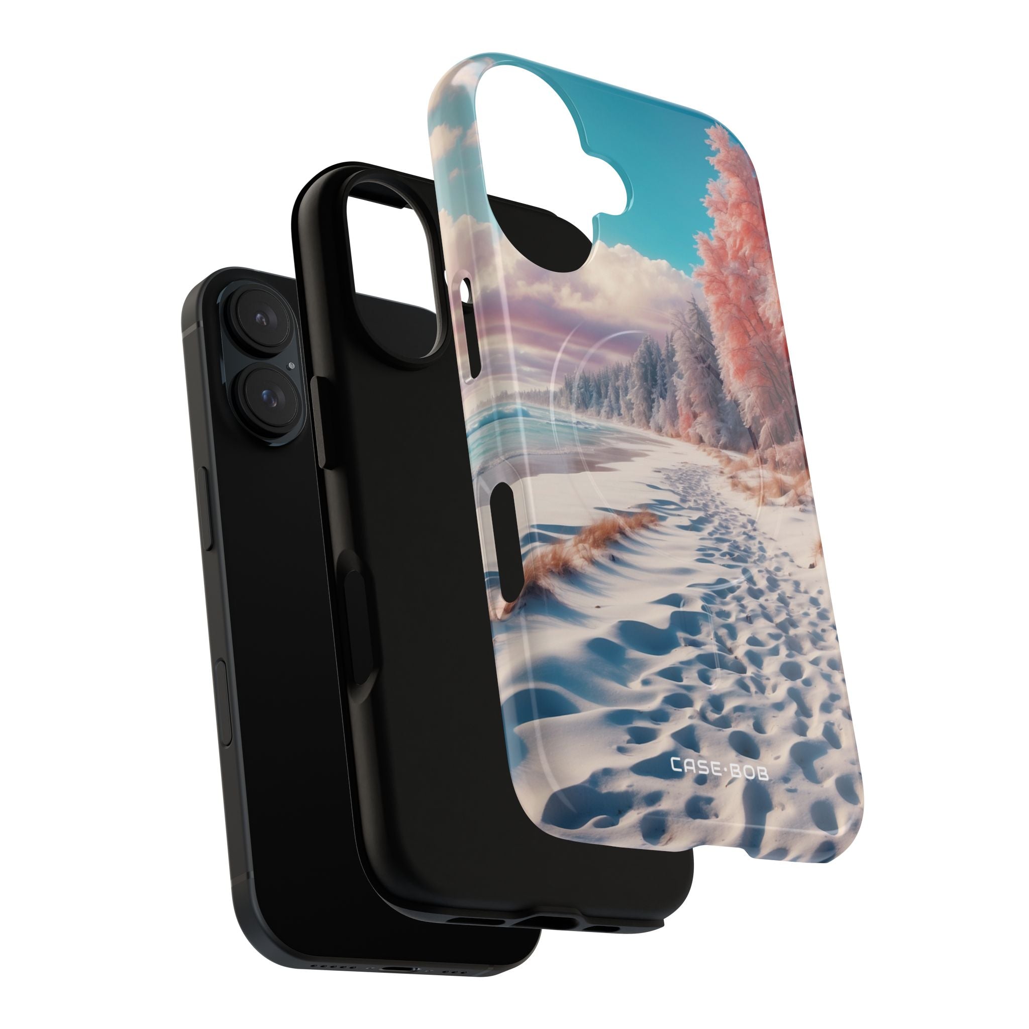 Snowy Footprints iPhone 16 Case - Tough+