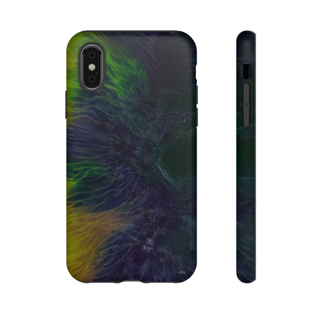 Dark Blue Ink Art iPhone Case (Protective) iPhone XS Matte Phone Case