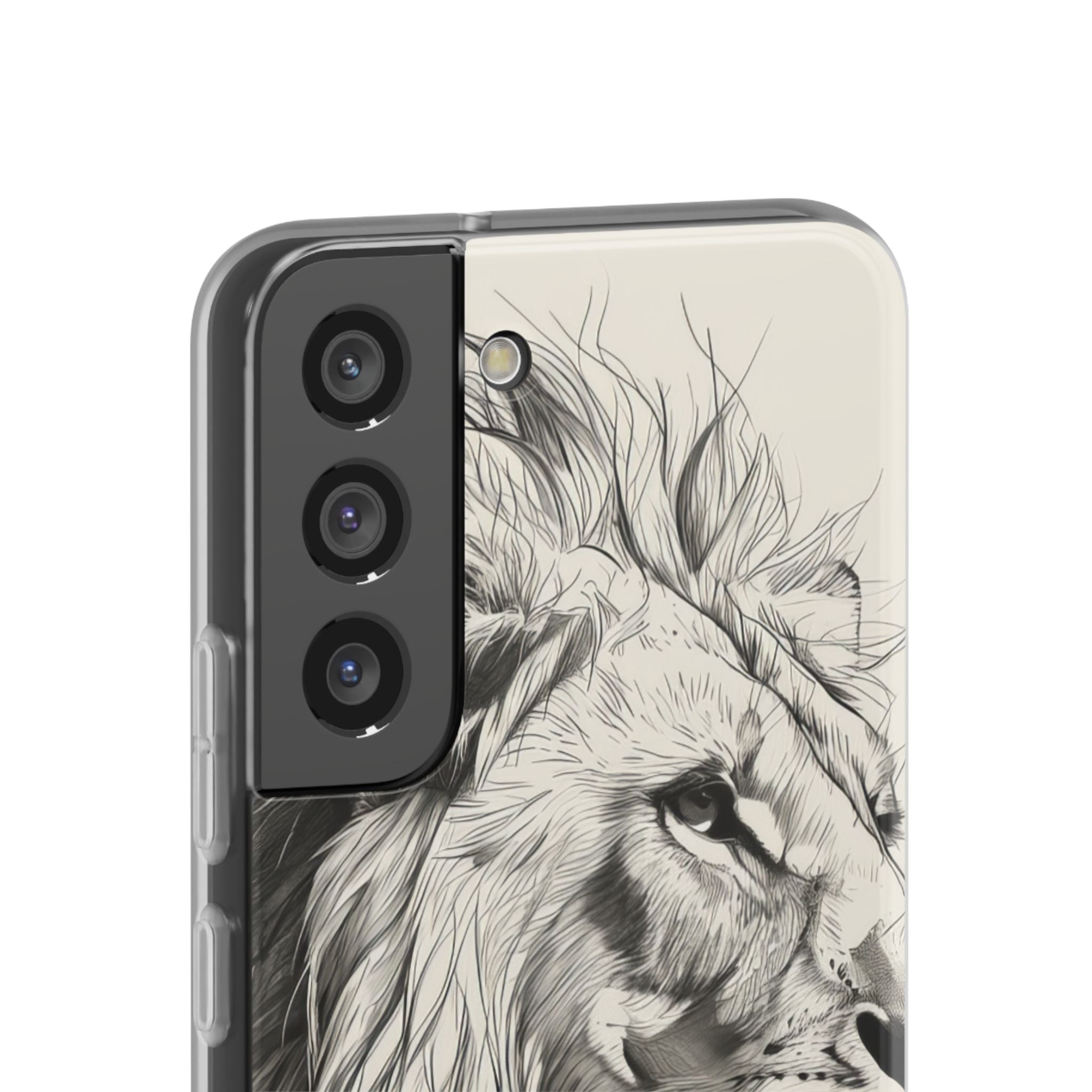 Majestic Linework Lion | Flexible Phone Case for Samsung Galaxy