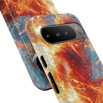 Flames Dance Wildly - Google Pixel Case