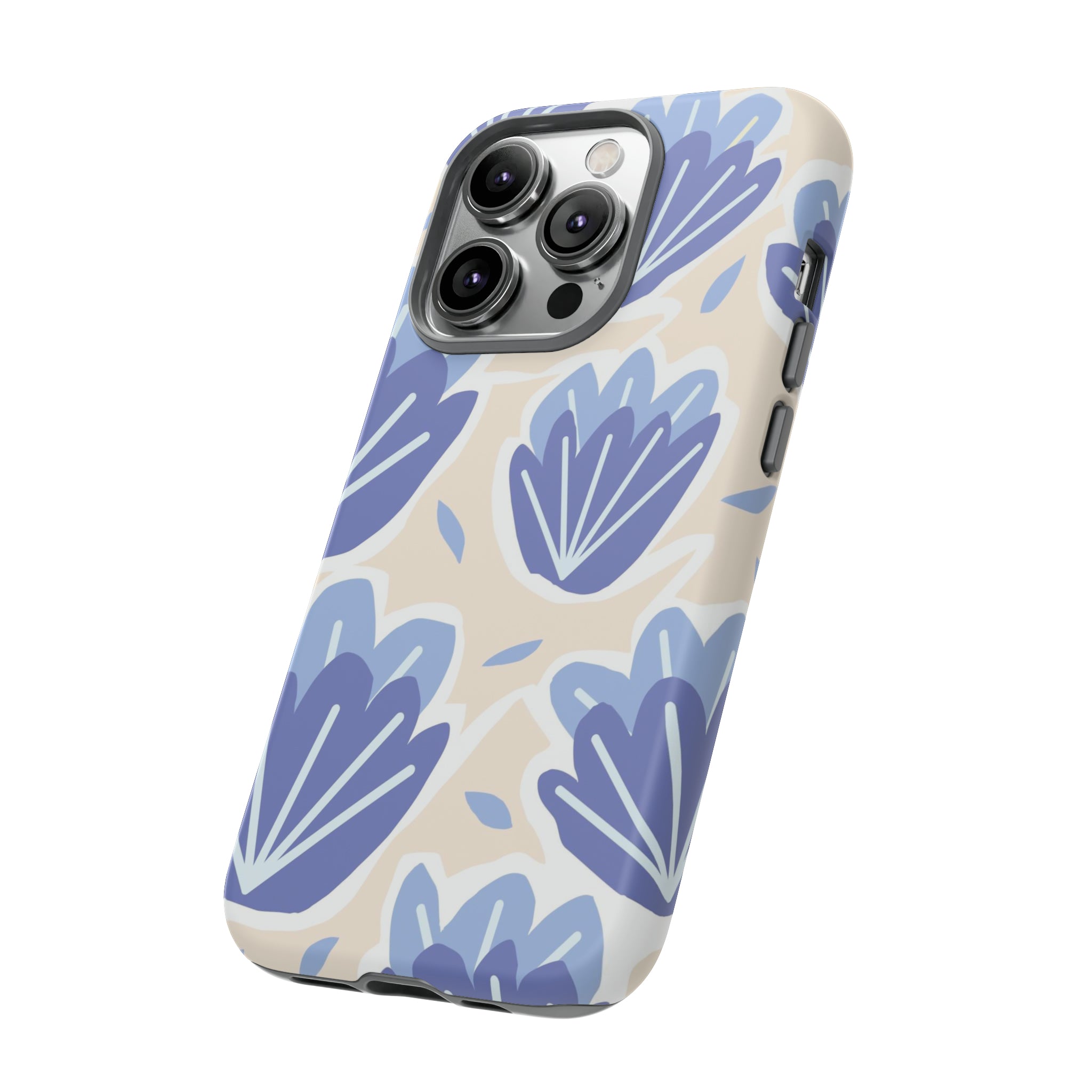 Light Blue Happy Flower - Protective Phone Case