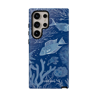 Navy Scale Reef Samsung S24 Ultra Case - Tough