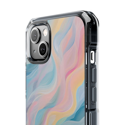 Dreamy Pastel Swirls - Clear Impact iPhone 14 Phone Case