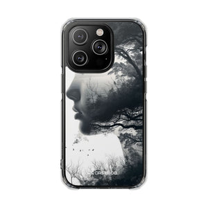 Nature Silhouette - Phone Case for iPhone (Clear Impact - Magnetic)