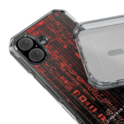 Gradient Cyberflux Network iPhone 16 - Clear Impact Phone Case