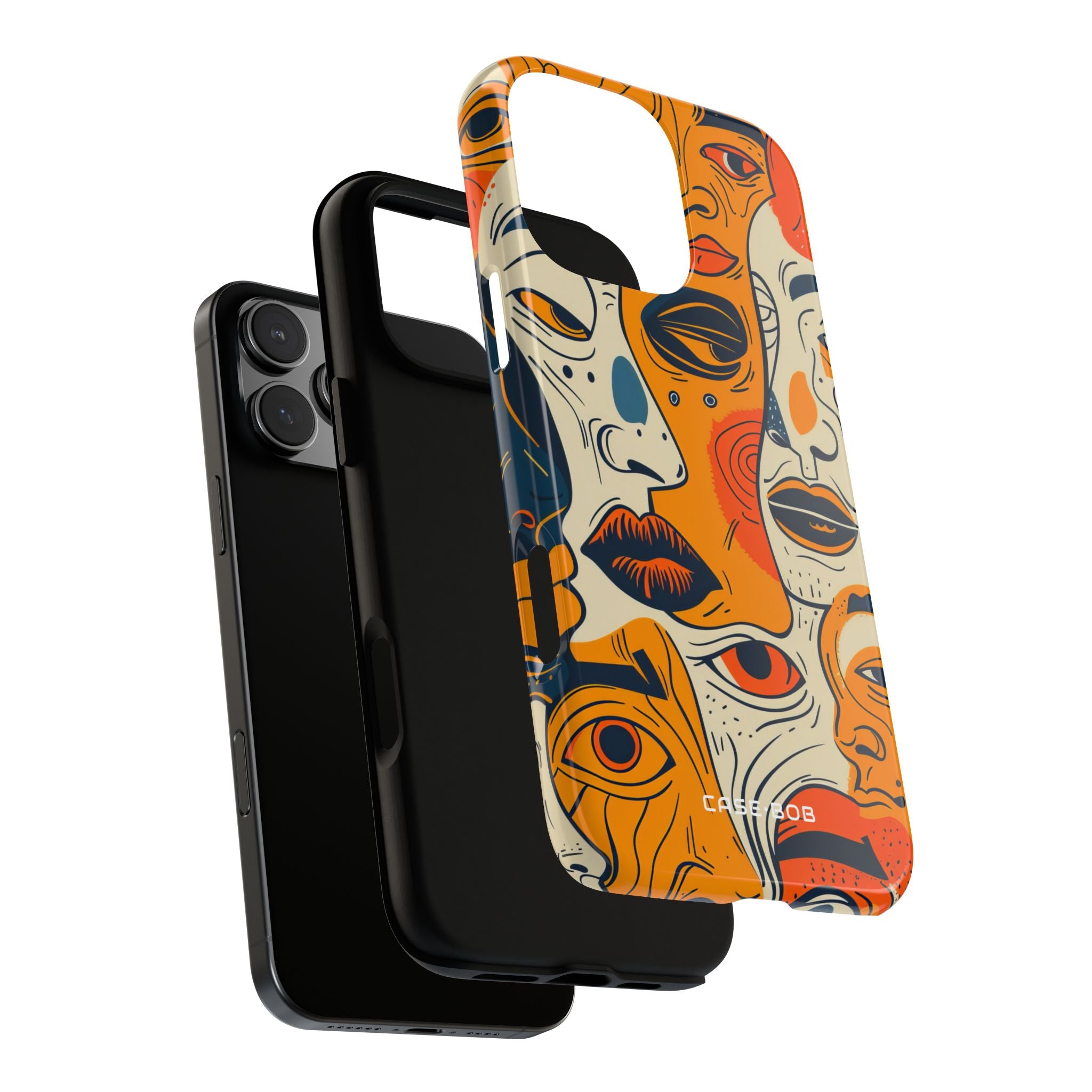 Tangled Faces Sunset iPhone 16 Pro Max Case - Tough
