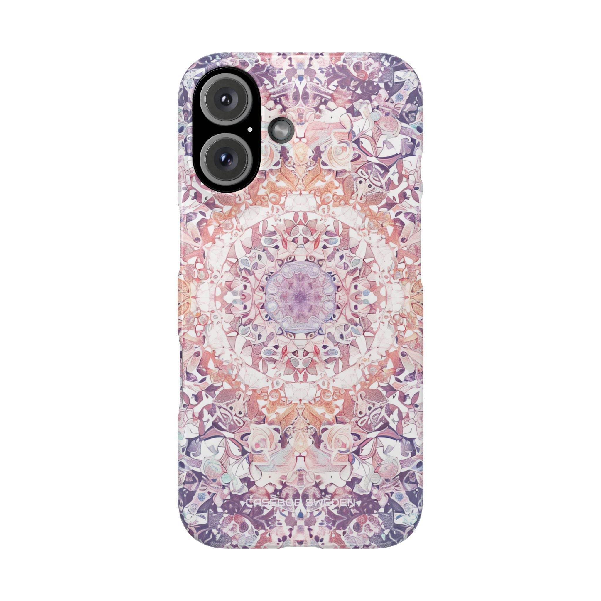 Purple Pink Mandala - Slim iPhone 16 Phone Case