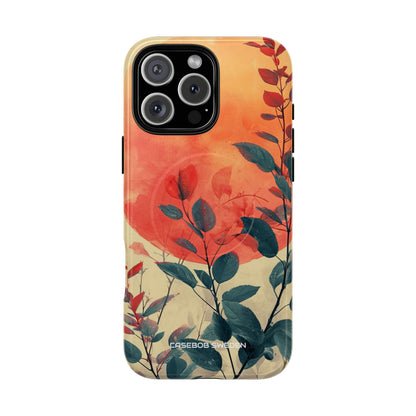 Orange Sun Harmony - Tough + MagSafe® iPhone 16 Phone Case