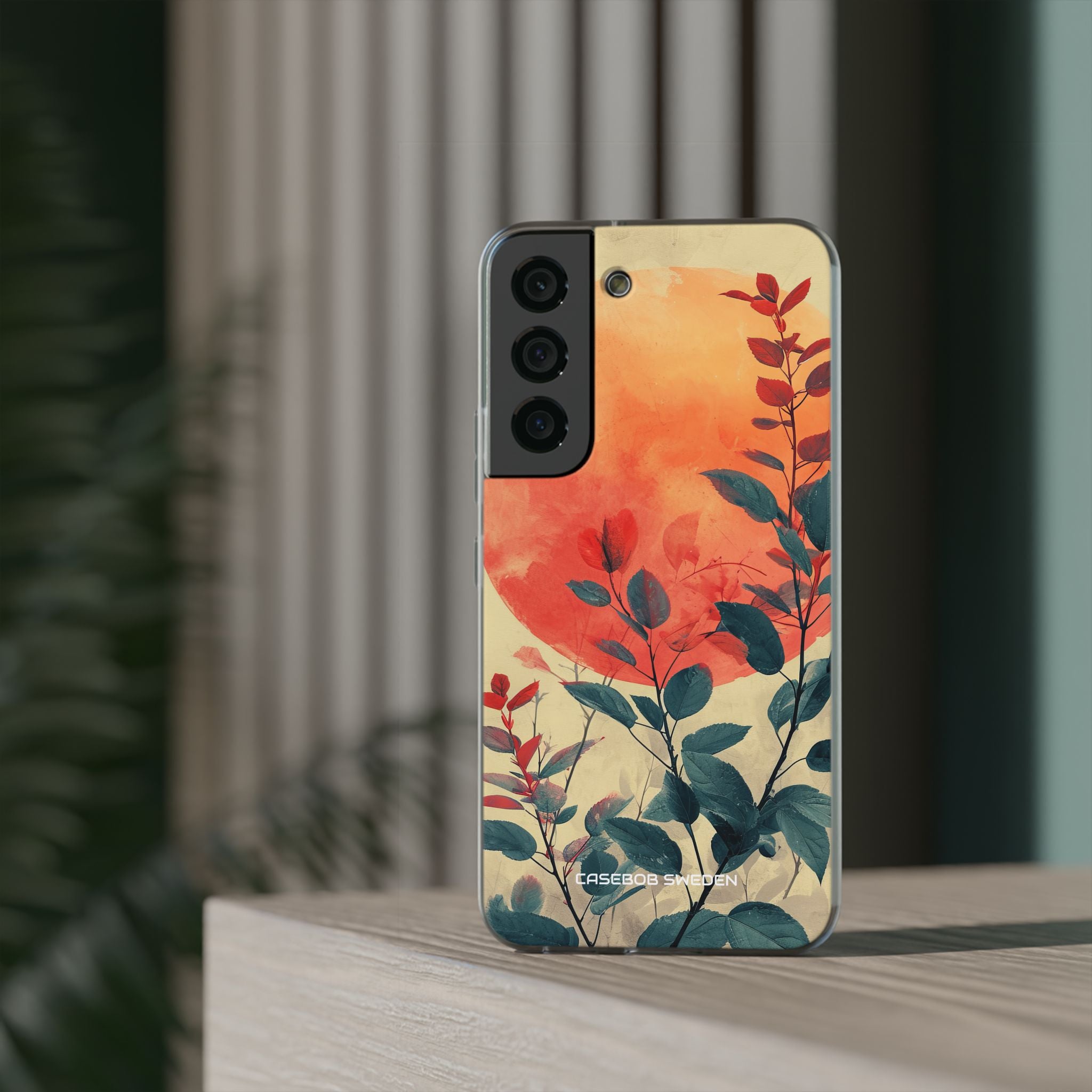 Orange Sun Harmony - Flexi Samsung S22 Phone Case