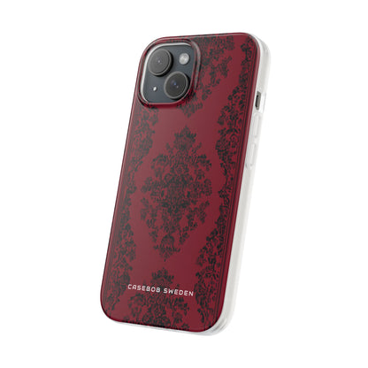 Gothic Crimson Elegance iPhone 15 - Flexi Phone Case