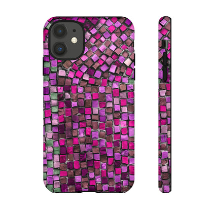 Purple Mosaic - Protective Phone Case