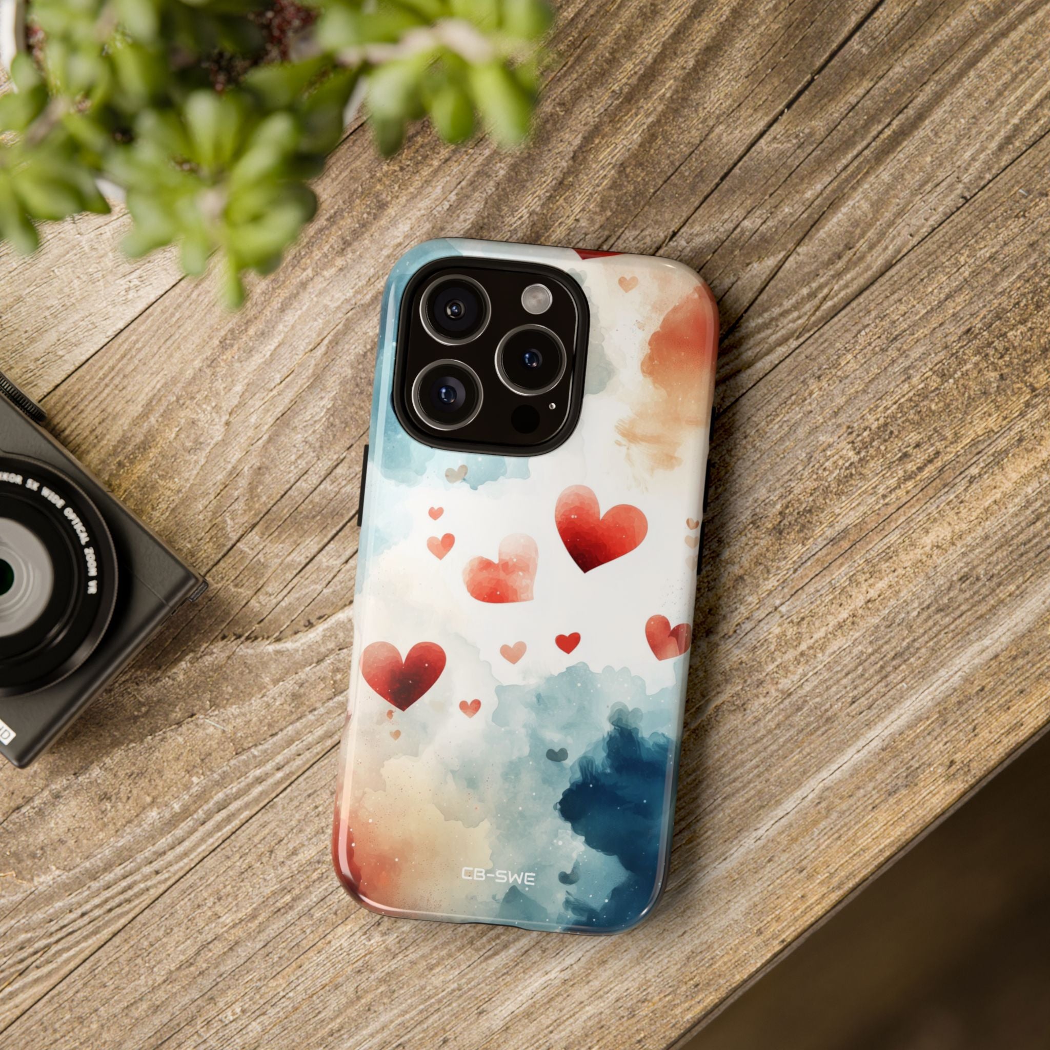 Floating Hearts Dance - iPhone Case