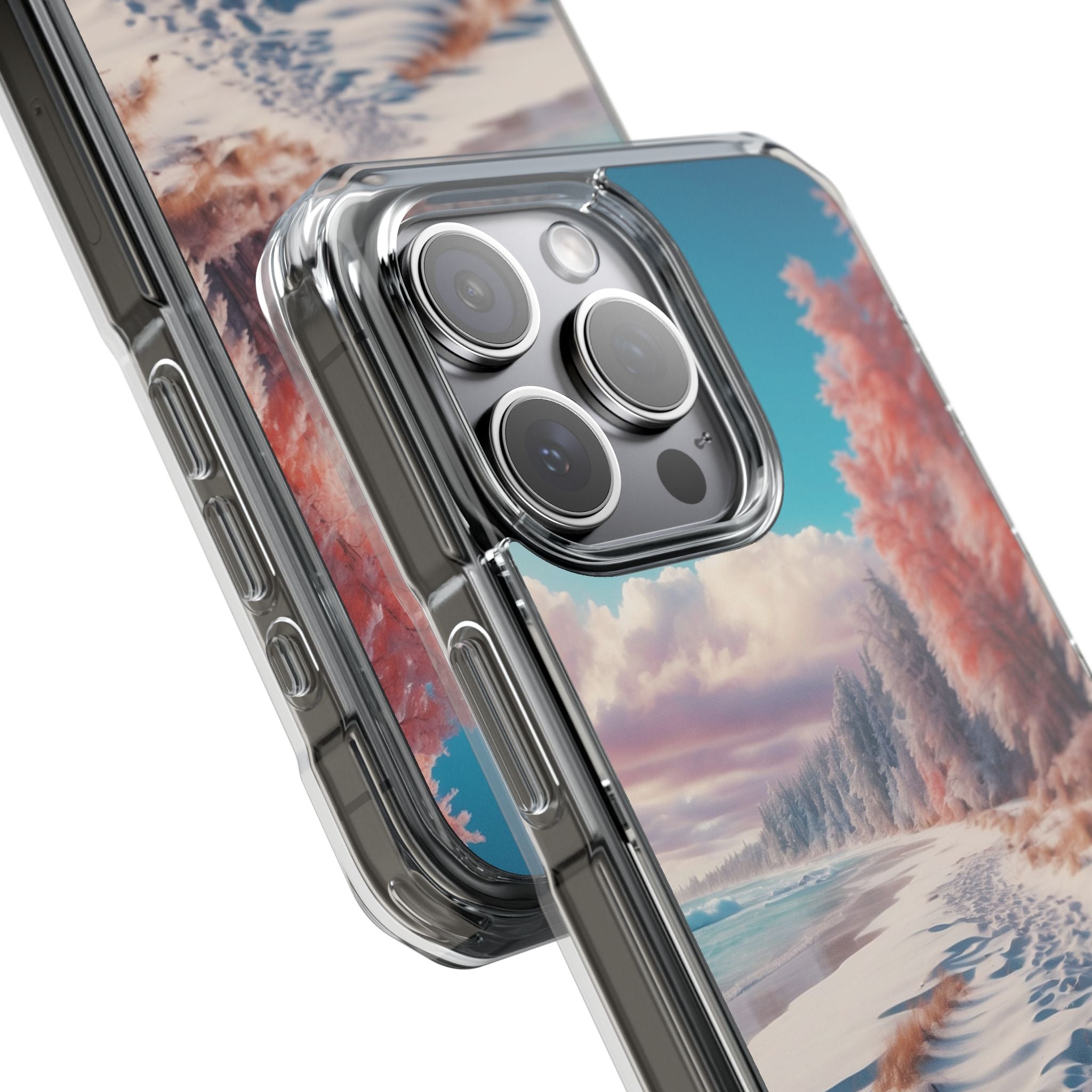 Shadows Embrace Waves iPhone Case - Impact