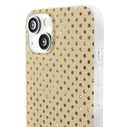 Gold Sparkle Grid iPhone 13 - Soft