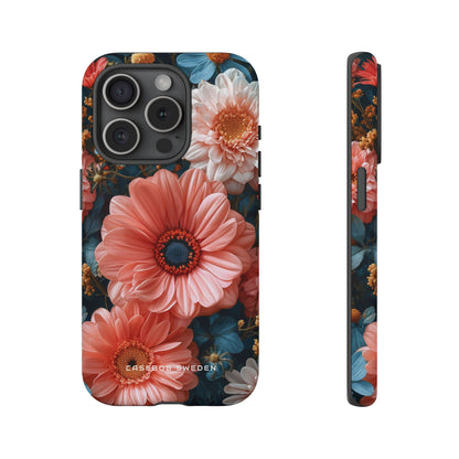 Surreal Floral Harmony iPhone 15 - Tough Phone Case