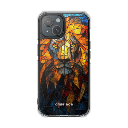 Lion Flame Mosaic iPhone 15 Case - Impact